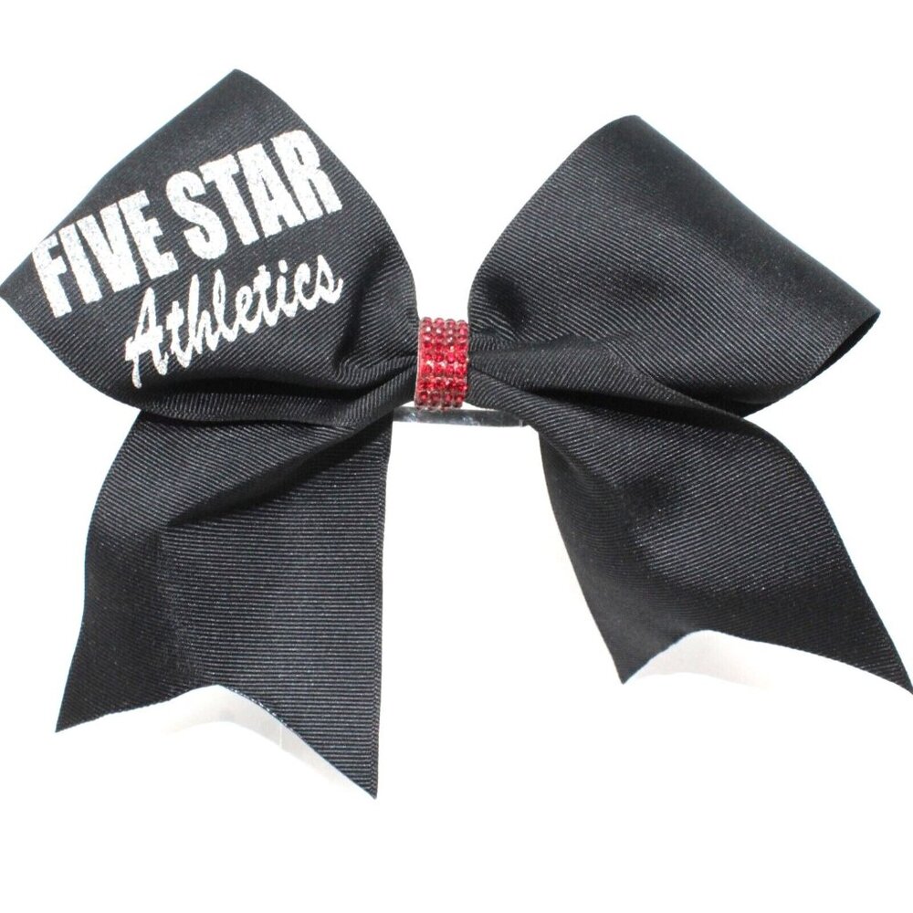 Big Stiff 6" Cheer Bows Sparkly Bejeweled Competition Cheerleader Lot Of 5 Bows - Picture 9 of 13
